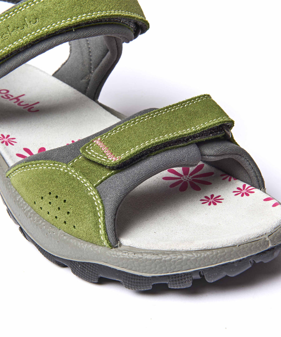 AVON LICHEN GREEN SUEDE