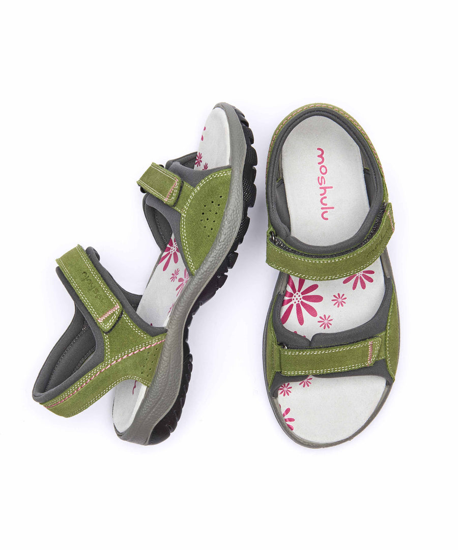 AVON LICHEN GREEN SUEDE