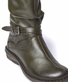 TEACAKE OLIVE GREEN LEATHER