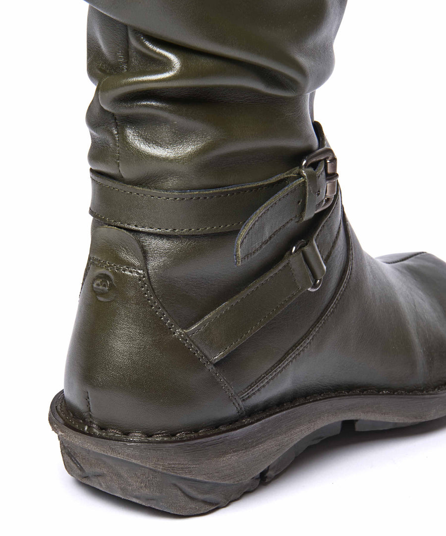 TEACAKE OLIVE GREEN LEATHER