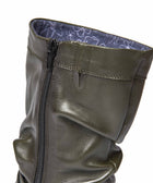 TEACAKE OLIVE GREEN LEATHER