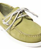 SALCOMBE 3 LICHEN GREEN NUBUCK