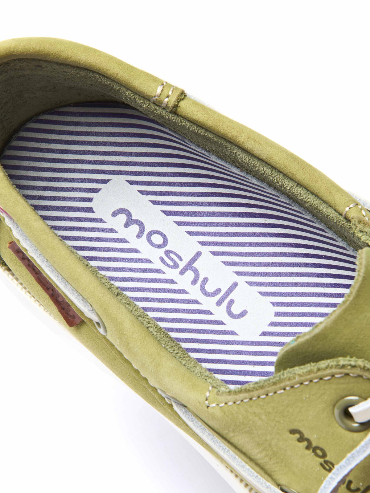 SALCOMBE 3 LICHEN GREEN NUBUCK