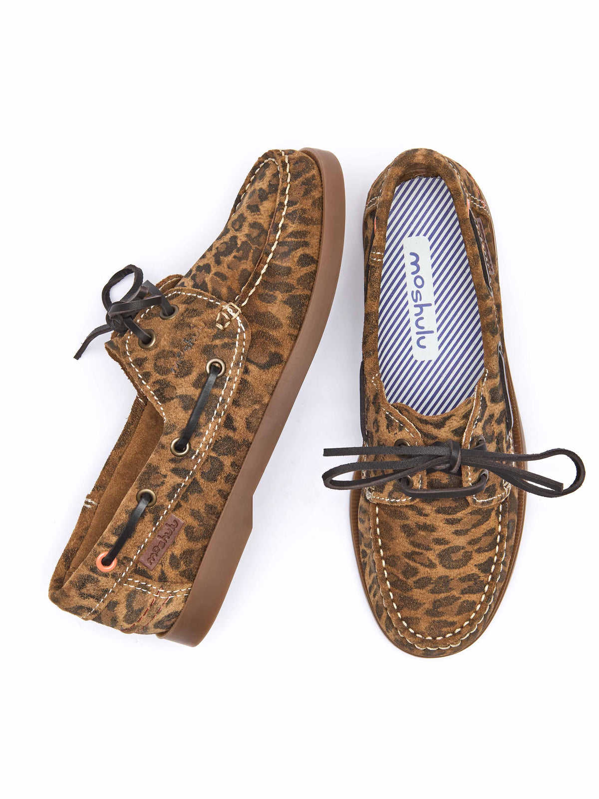 SALCOMBE 3 LEOPARD PRINT SUEDE