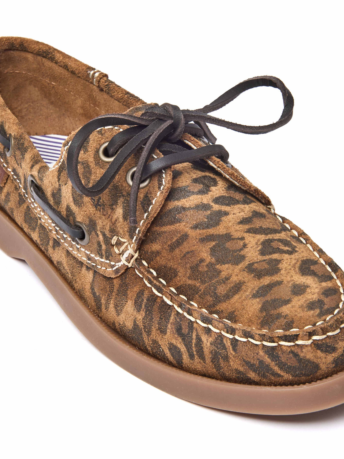 SALCOMBE 3 LEOPARD PRINT SUEDE