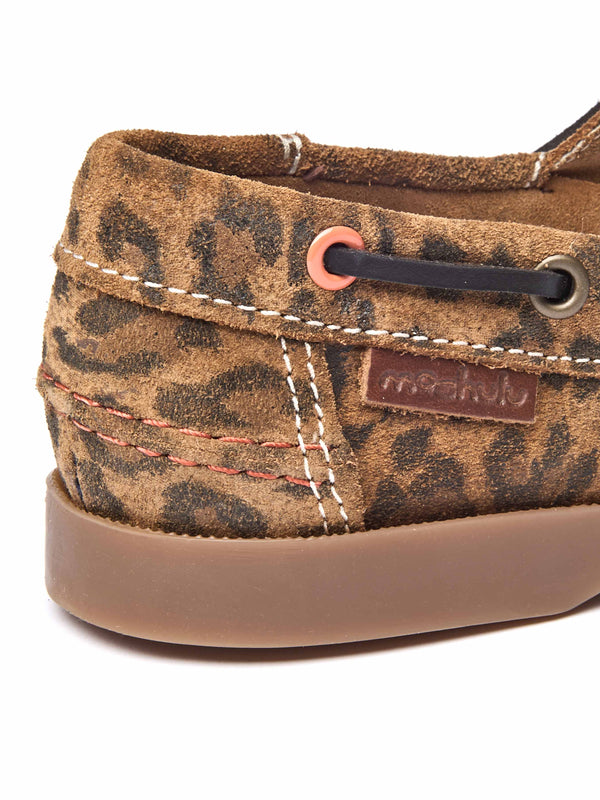 SALCOMBE 3 LEOPARD PRINT SUEDE