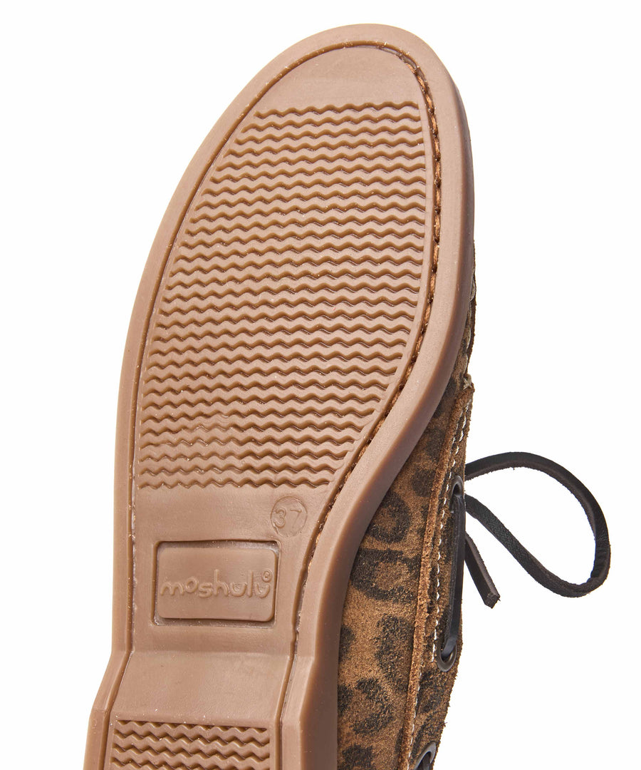 SALCOMBE 3 LEOPARD PRINT SUEDE