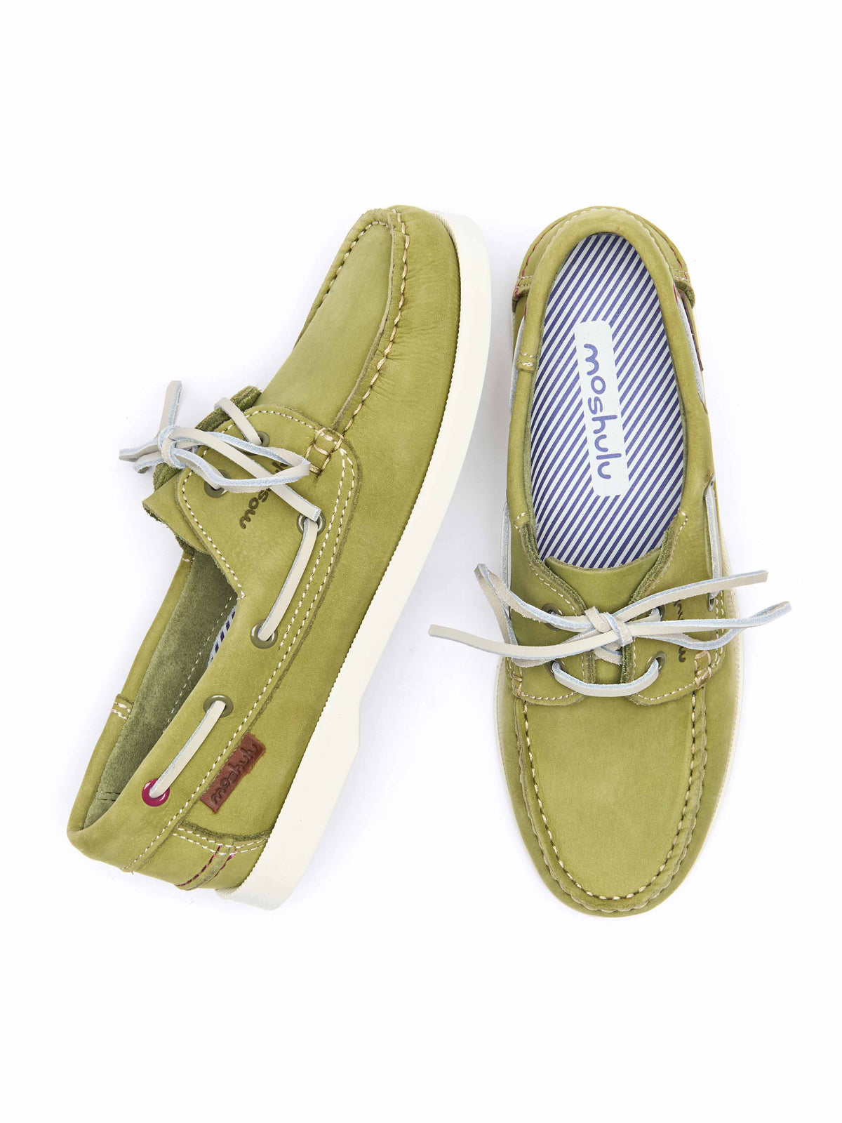 SALCOMBE 3 LICHEN GREEN NUBUCK