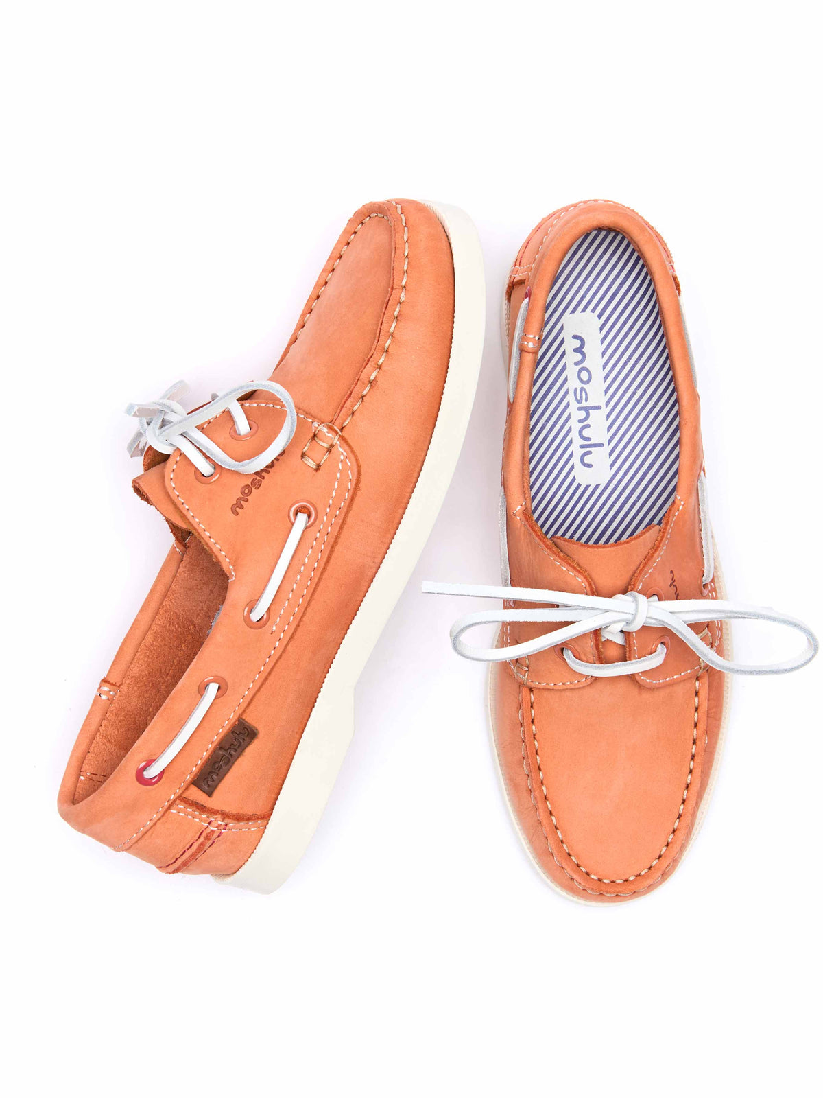 SALCOMBE 3 PAPAYA NUBUCK