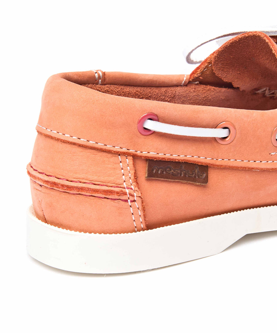 SALCOMBE 3 PAPAYA NUBUCK