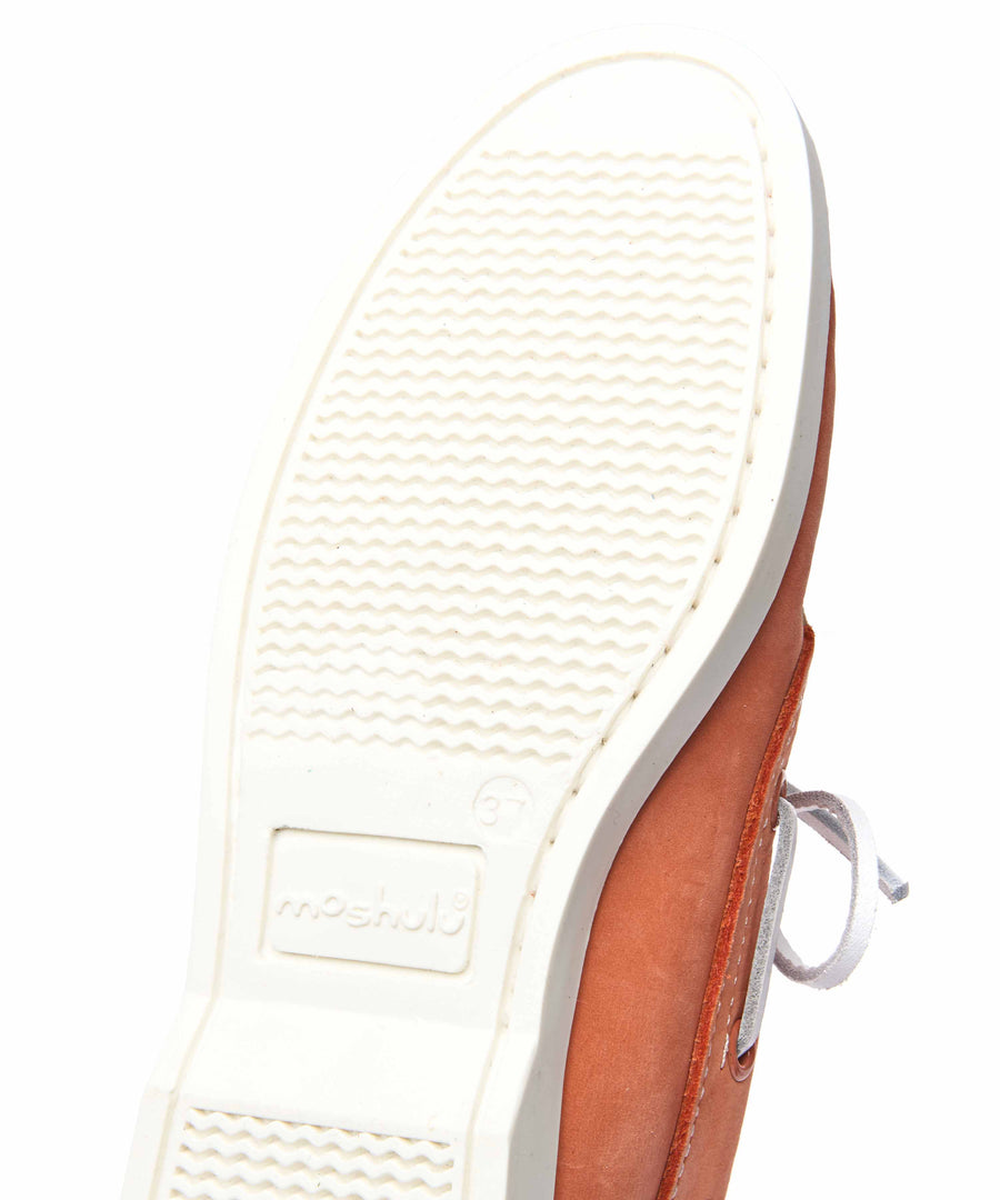 SALCOMBE 3 PAPAYA NUBUCK