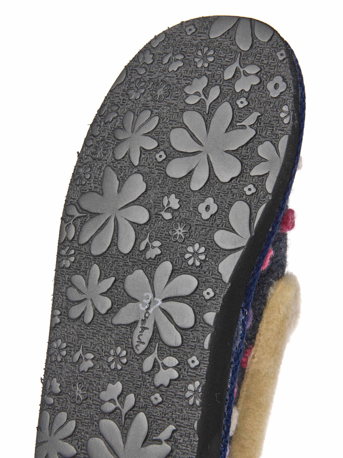 Blue classic colourful spotty slippers - PEANUT BRITTLE INDIGO