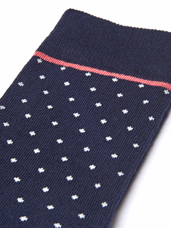 Blue ladies' mini-spot socks - ECLAIR NAVY