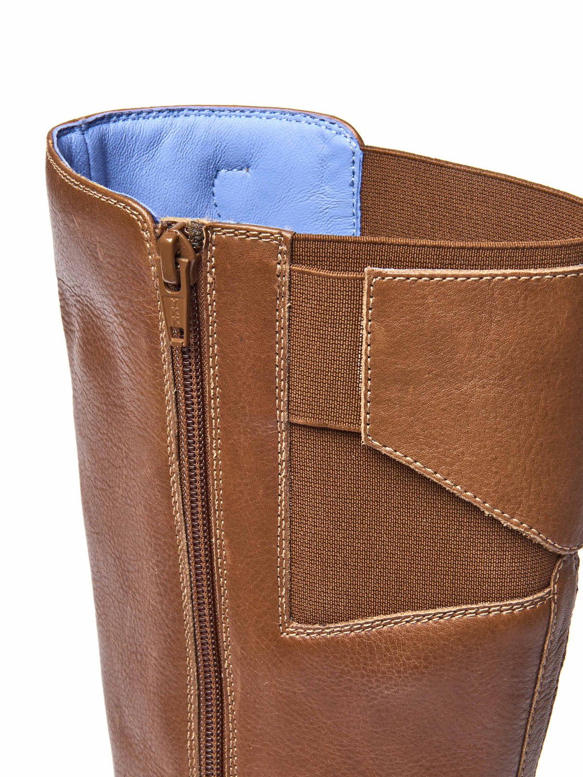 Brown classic leather long boots - MISTLETOE PECAN