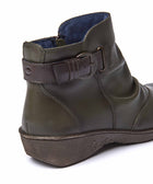 BOURBON 2 OLIVE GREEN/BROWN LEATHER