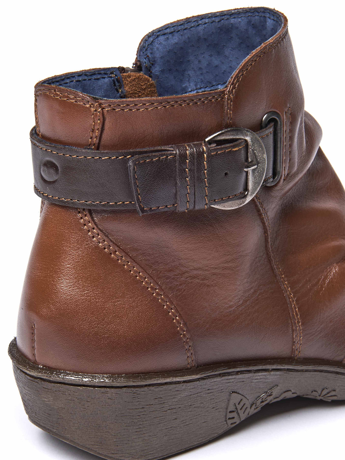 Brown slouchy ankle boots - BOURBON 2 PECAN/BROWN LEATHER