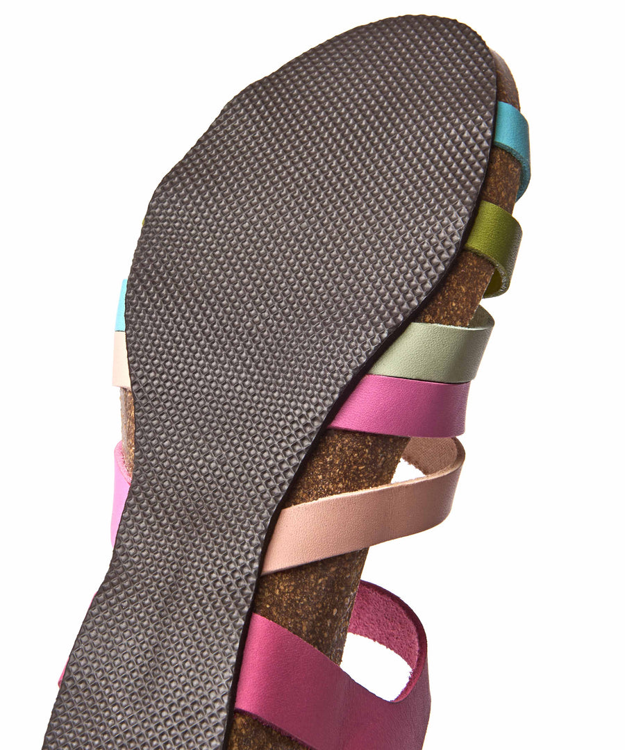 ZILLA FUCHSIA MULTI LEATHER