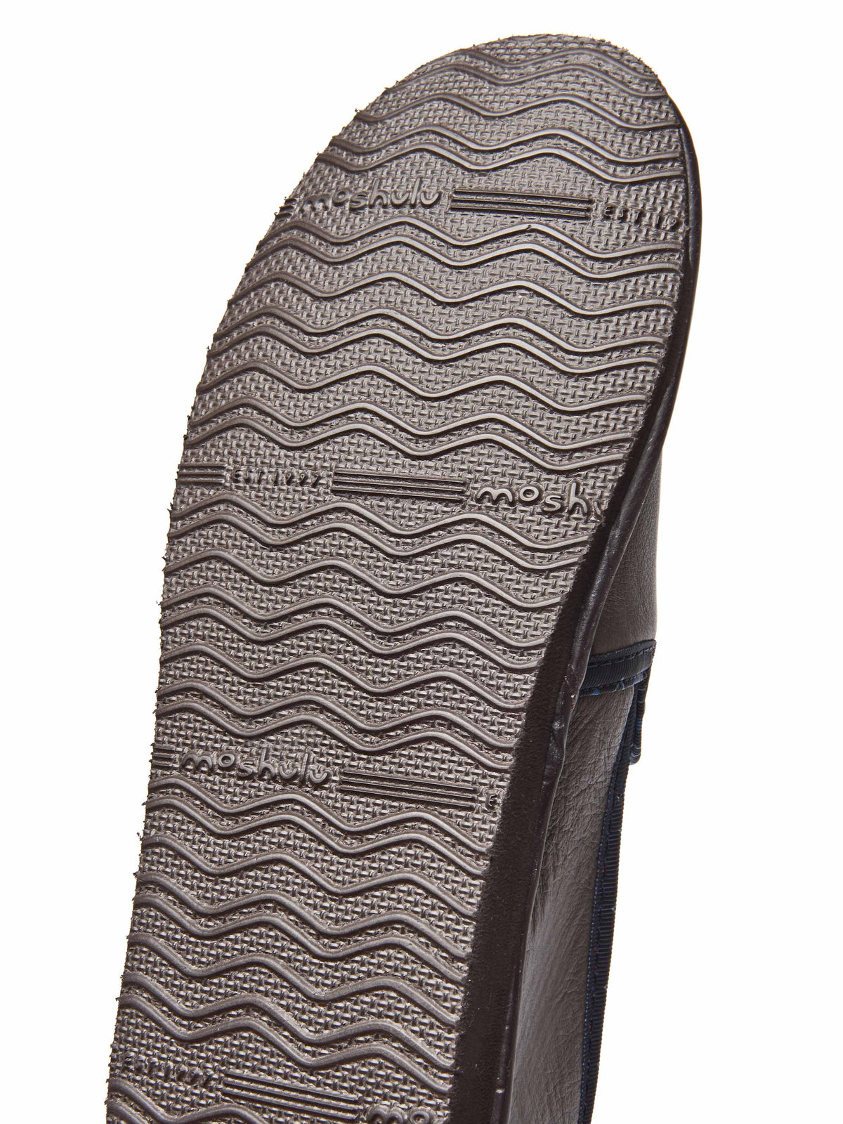 men's classic leather slippers - NEPAL 4 SMOKY BROWN