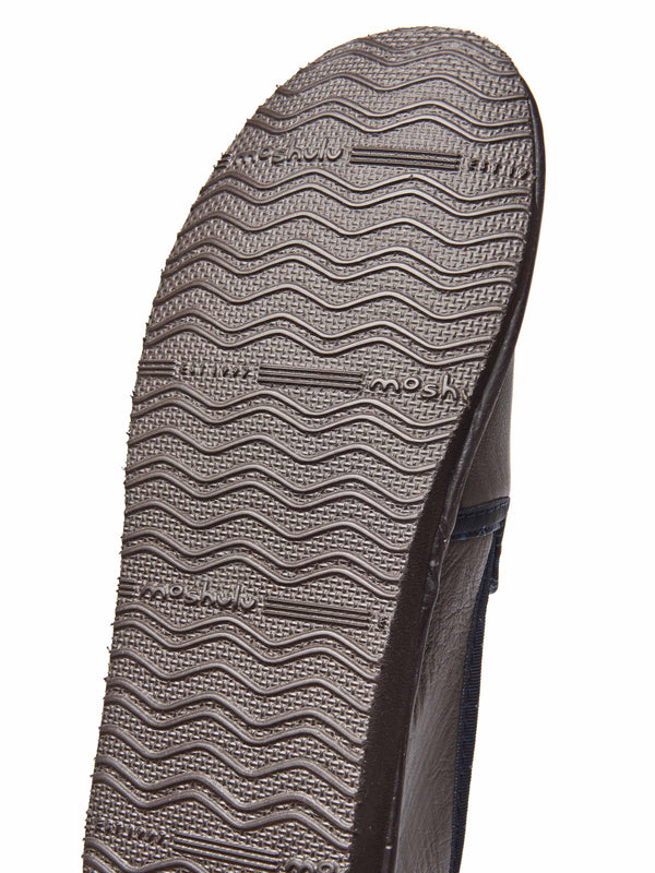 men's classic leather slippers - NEPAL 4 SMOKY BROWN