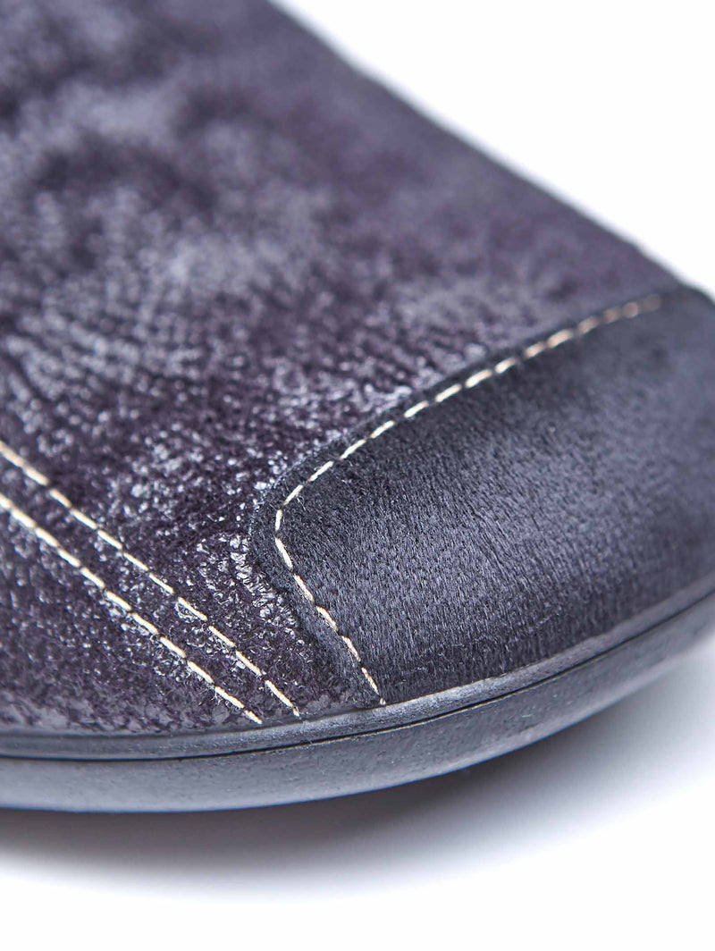 Grey men's slip-on slippers - JAKARTA 2 GREY