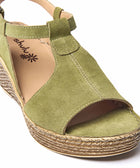 PEACH MELBA 2 LICHEN GREEN SUEDE