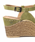 PEACH MELBA 2 LICHEN GREEN SUEDE