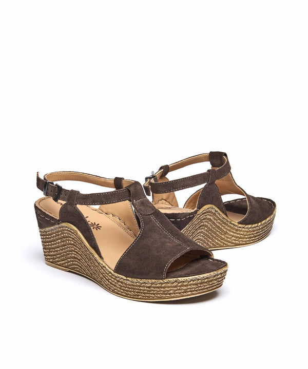 PEACH MELBA 2 BROWN SUEDE