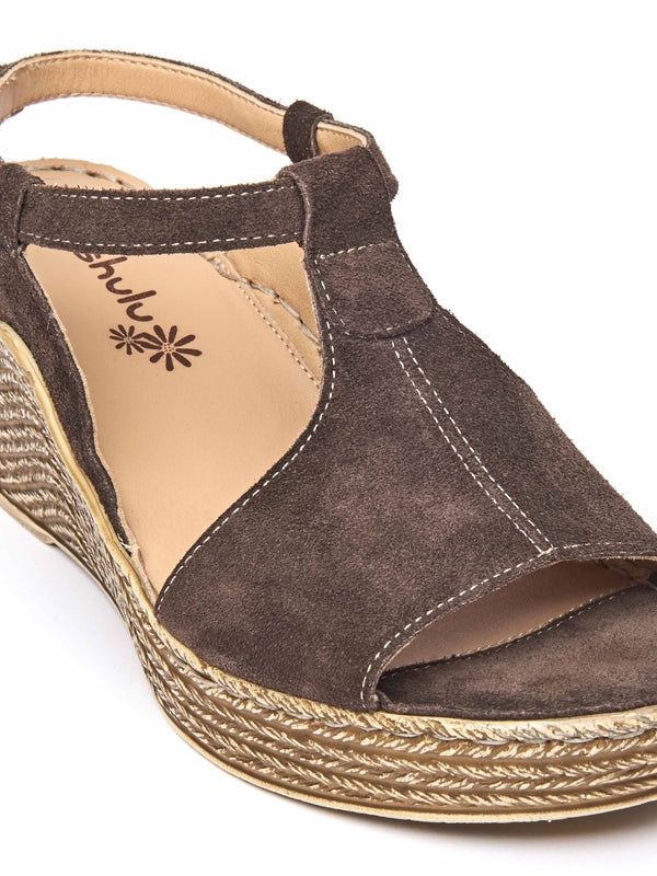 PEACH MELBA 2 BROWN SUEDE