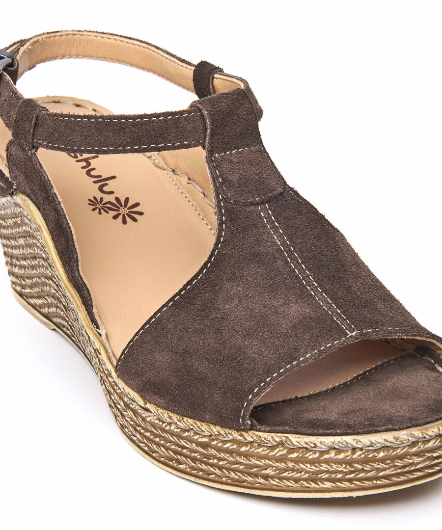 PEACH MELBA 2 BROWN SUEDE