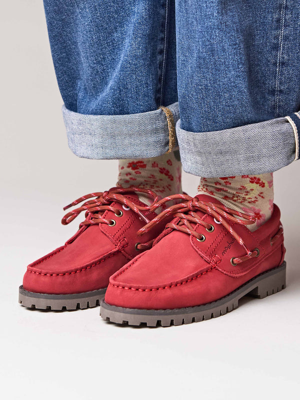 Red DARTMOOR 3 - DARTMOOR 3 RED NUBUCK