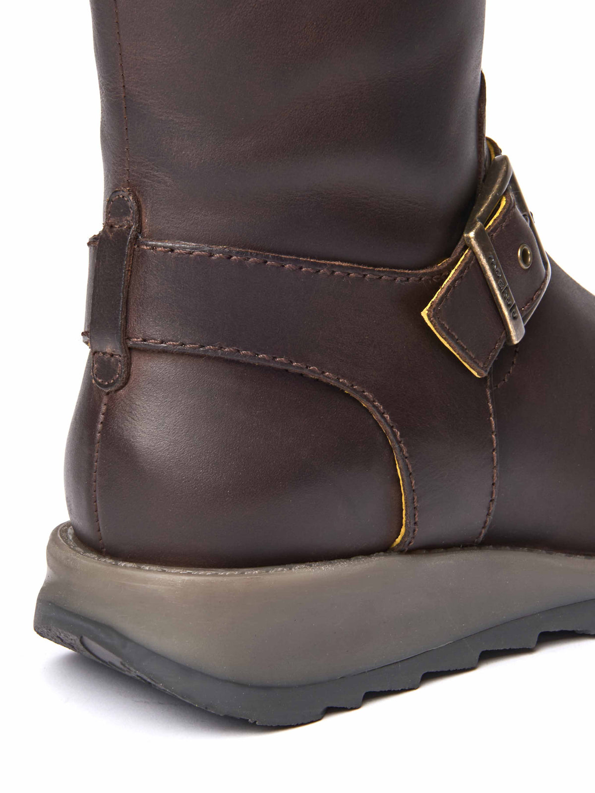 Brown long leather wedge boots - STARGAZER CHOCOLATE