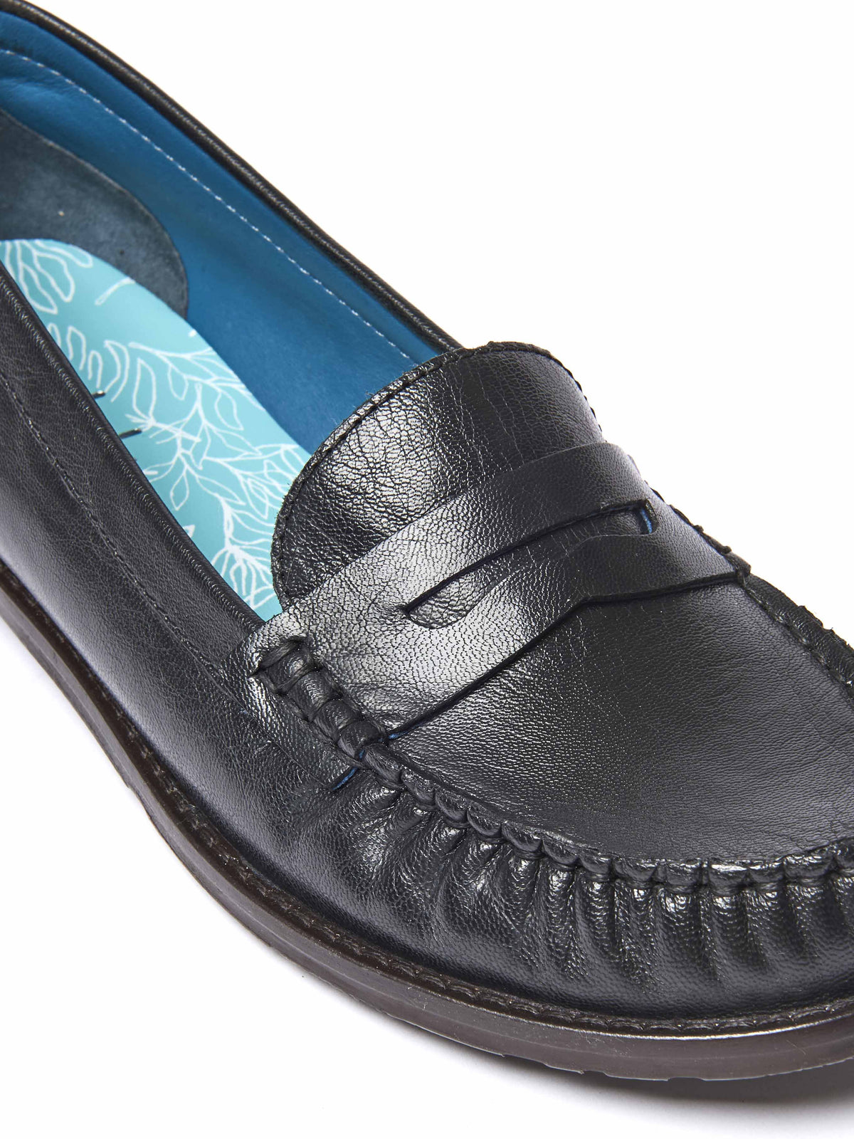 Black classic leather penny loafers - PETREL LEATHER BLACK LEATHER