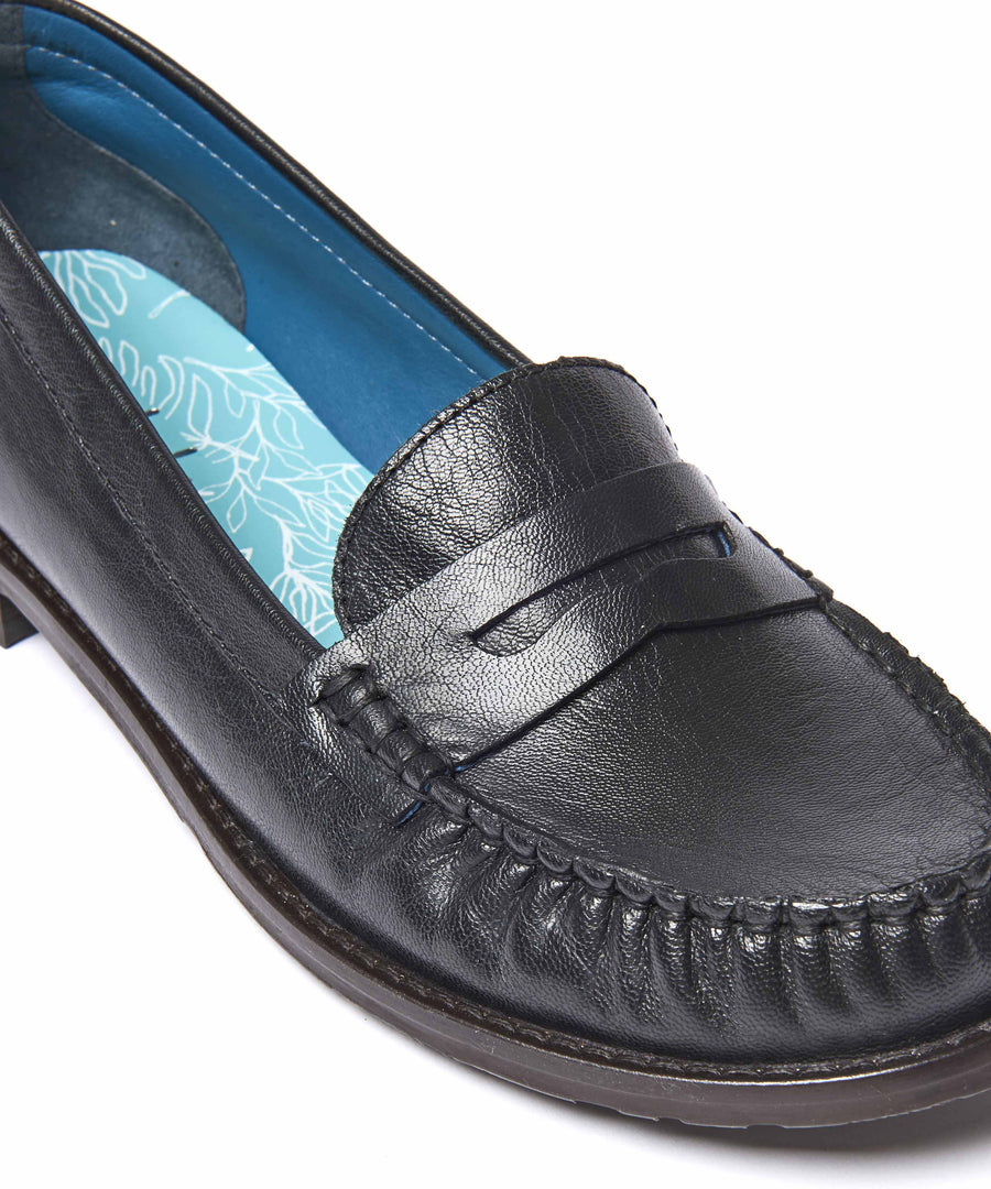 PETREL LEATHER BLACK LEATHER
