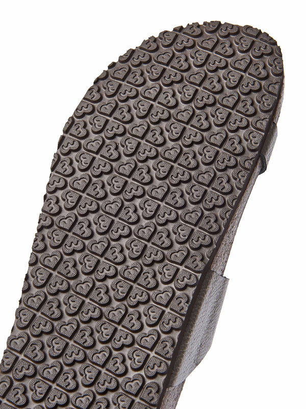 Metallic toe-post cork footbed sandals - WILMA METALLIC PEWTER TUMBLED