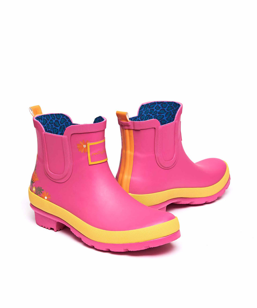 PUDDLE FUCHSIA PINK FLORAL