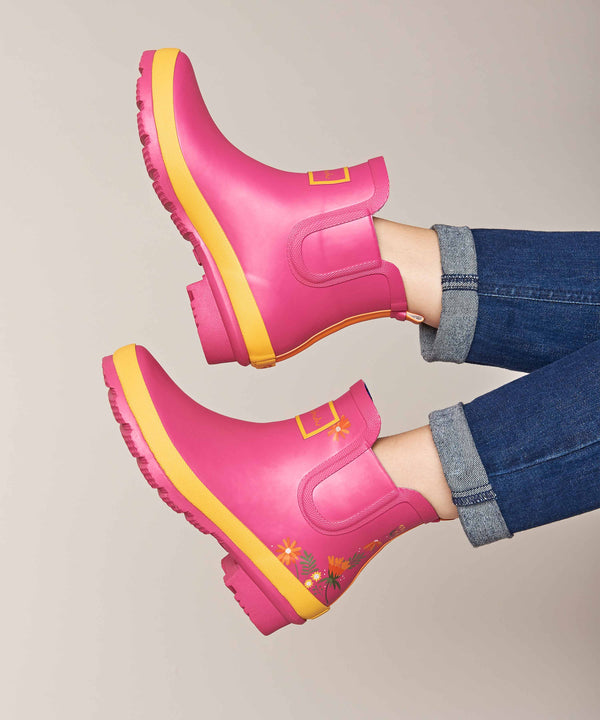 PUDDLE FUCHSIA PINK FLORAL
