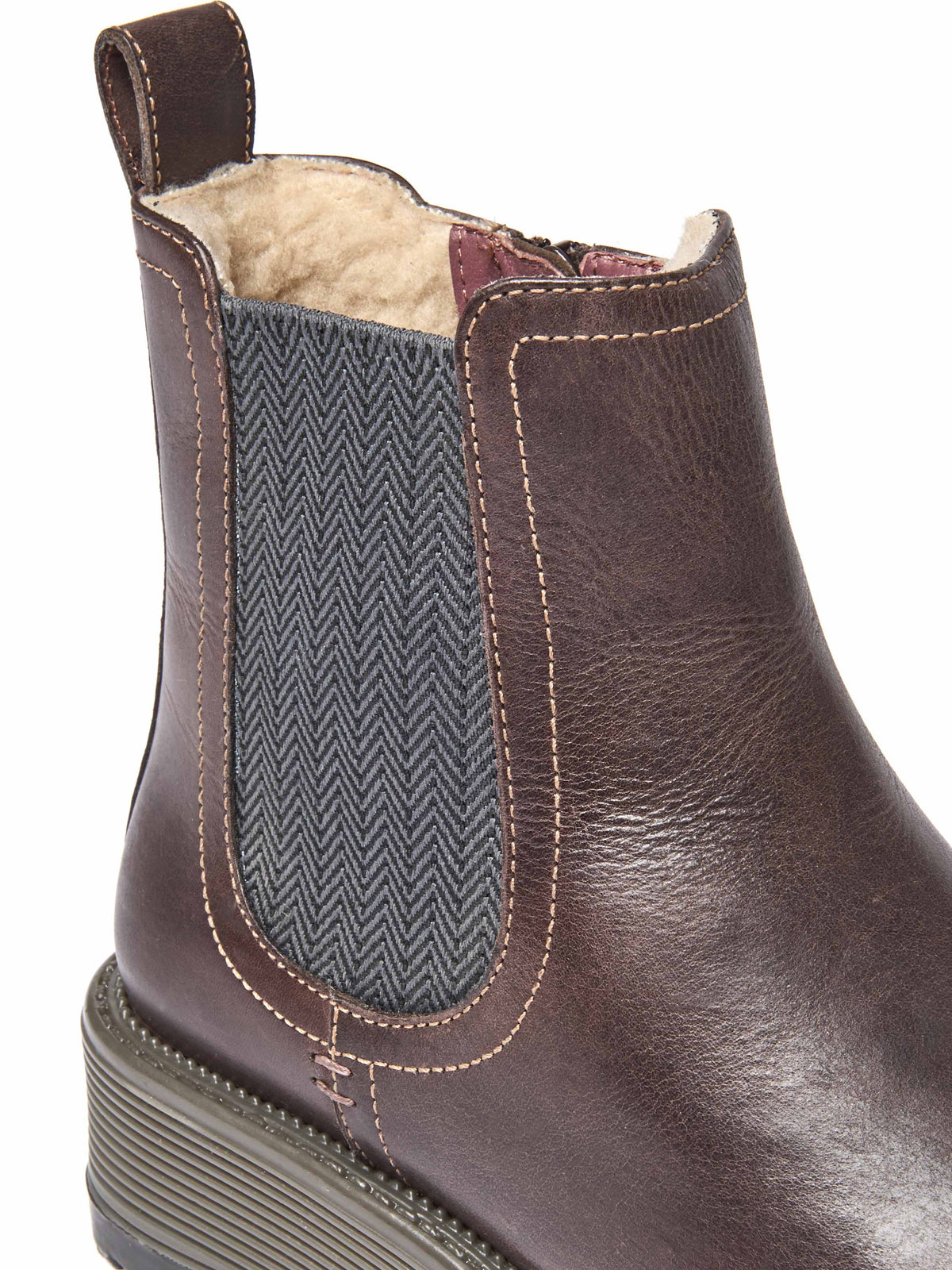 Brown leather ankle boots - KOS CHOCOLATE