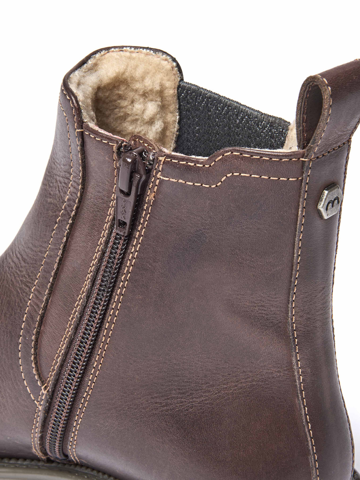Brown leather ankle boots - KOS CHOCOLATE