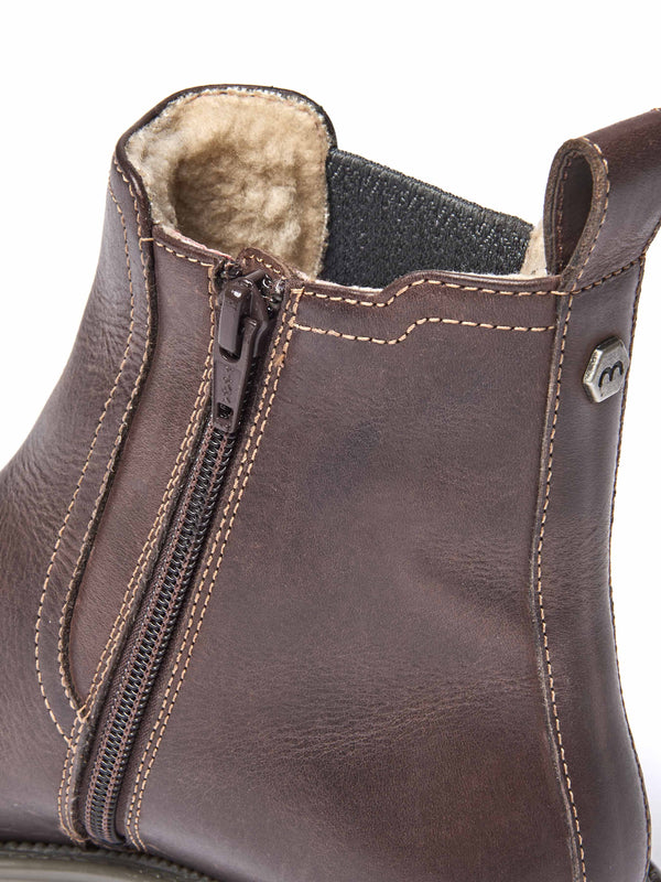 Brown leather ankle boots - KOS CHOCOLATE