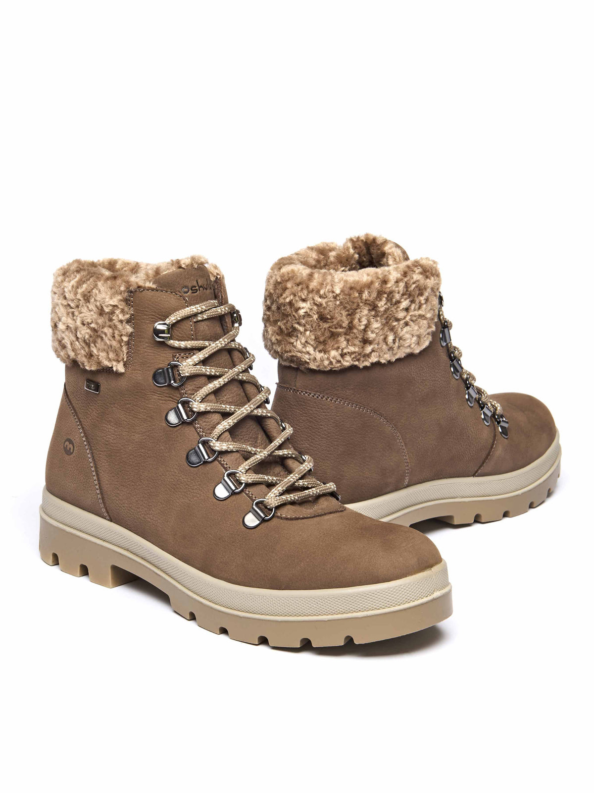 Brown water resistant ankle boots - BEDEW DRIFTWOOD BROWN NUBUCK