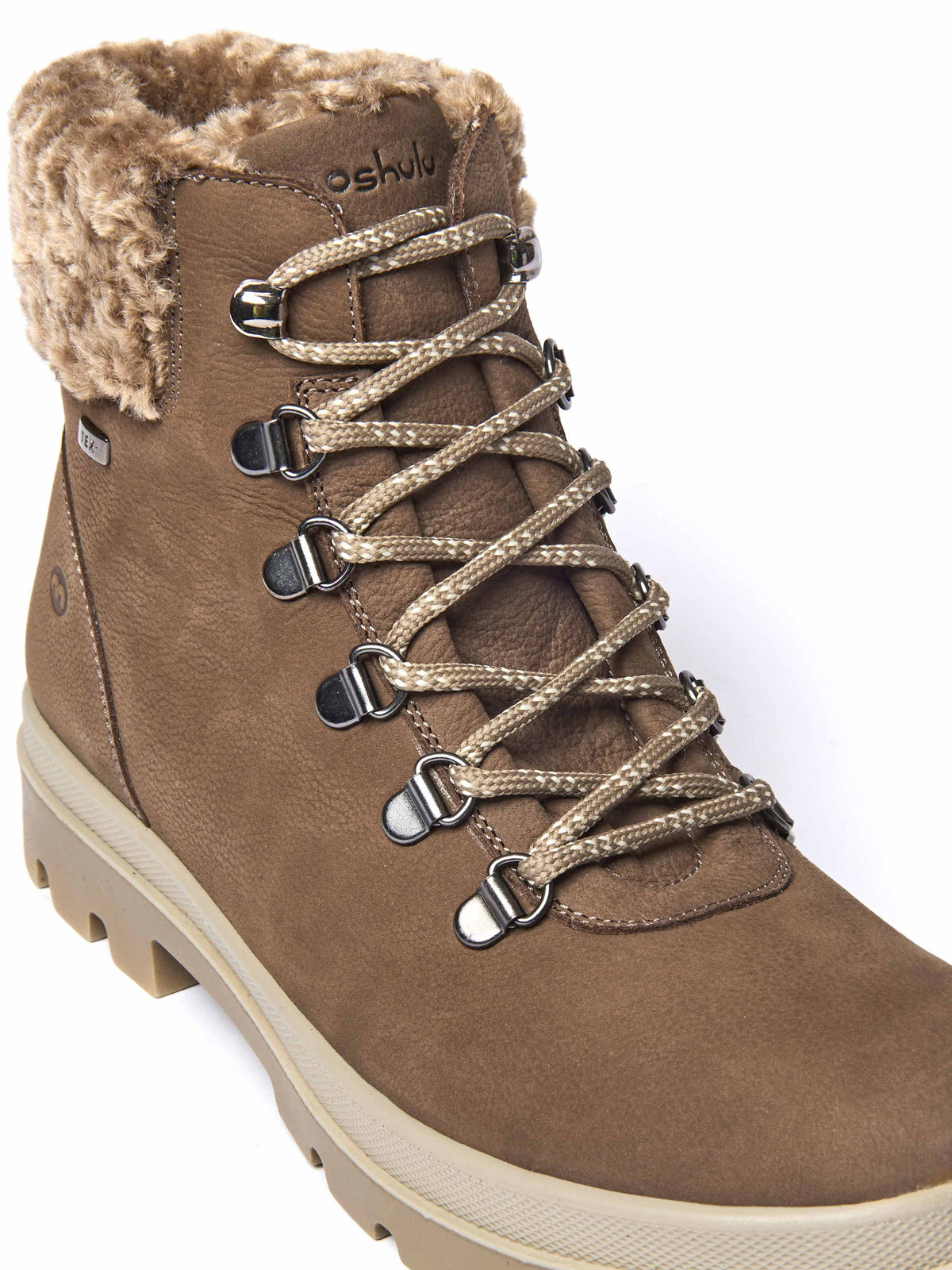 Brown water resistant ankle boots - BEDEW DRIFTWOOD BROWN NUBUCK