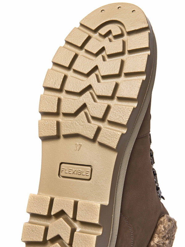 Brown water resistant ankle boots - BEDEW DRIFTWOOD BROWN NUBUCK
