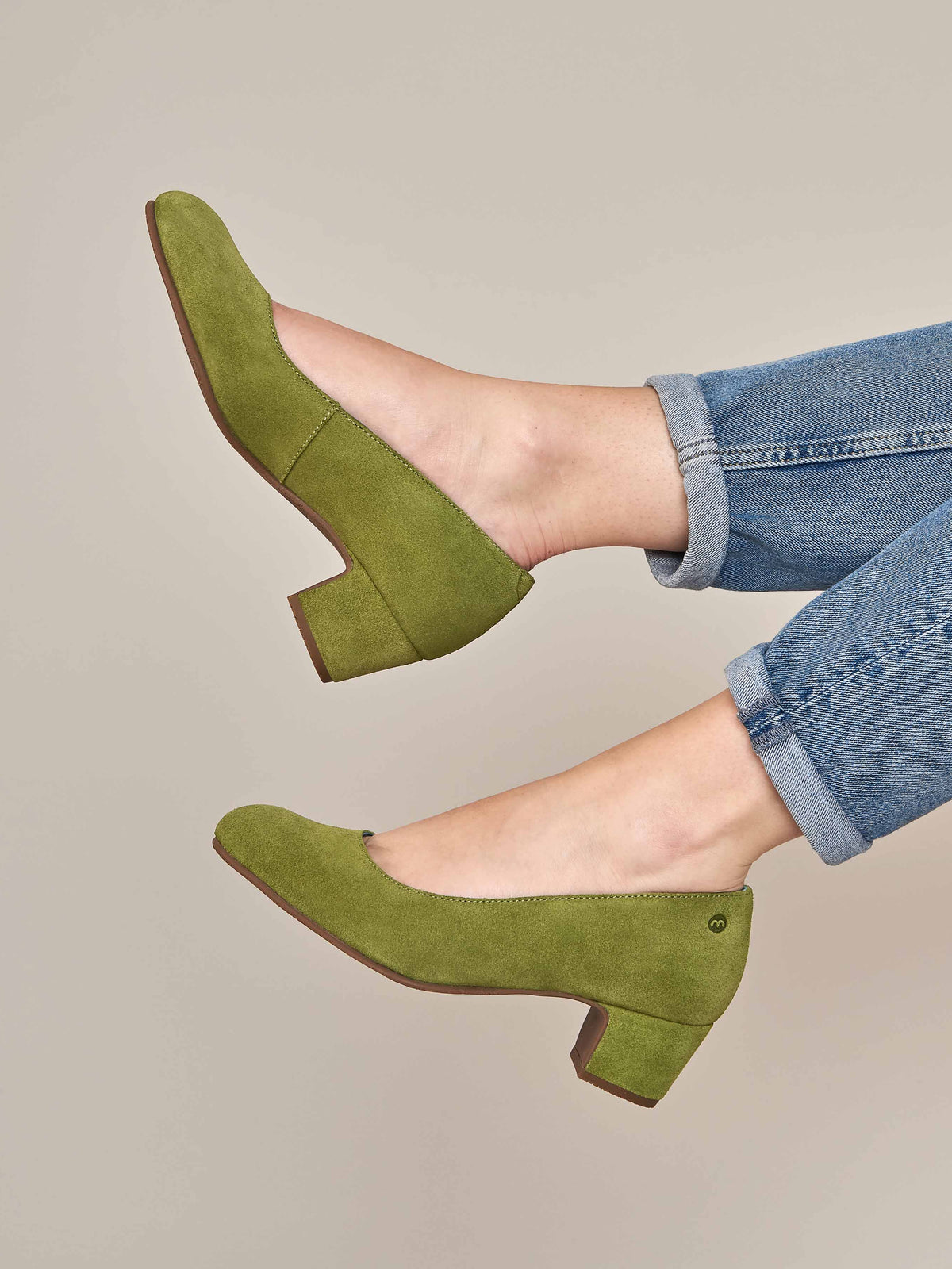 KEEL SUEDE LICHEN GREEN