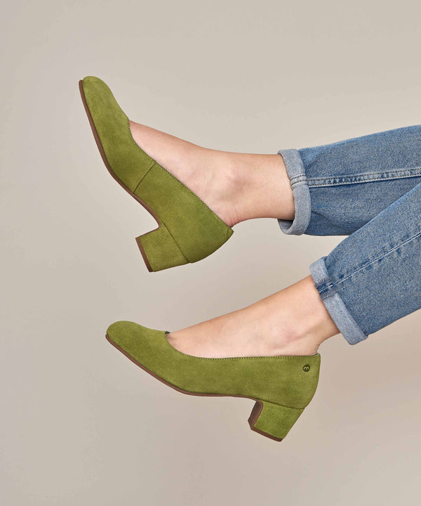 KEEL SUEDE LICHEN GREEN