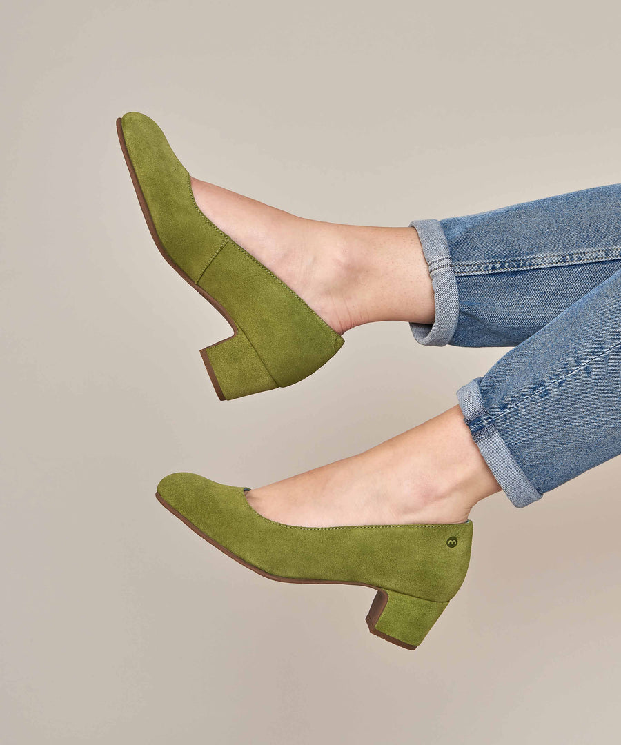 KEEL SUEDE LICHEN GREEN