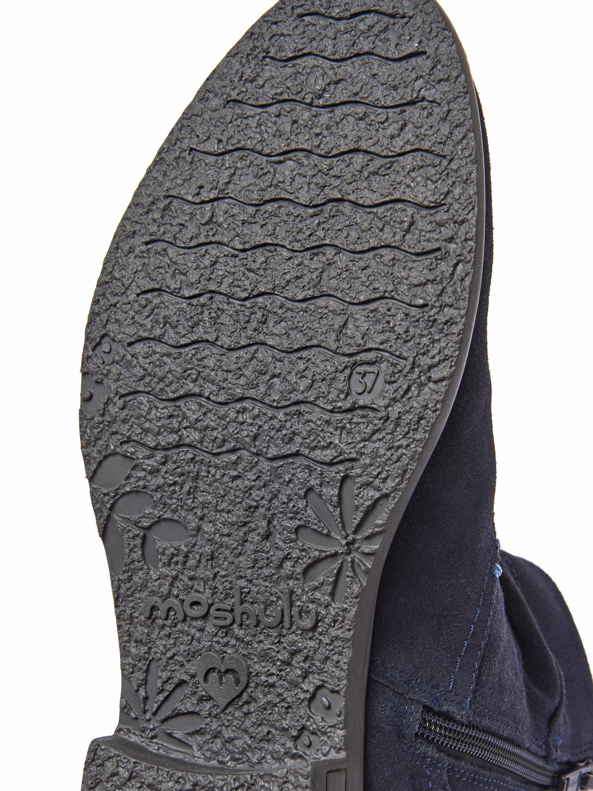 Blue ruched suede pixie ankle boots - PIPISTRELLE 3 INDIGO