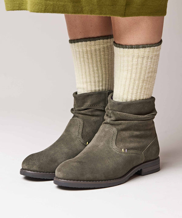PIPISTRELLE 3 OLIVE GREEN SUEDE