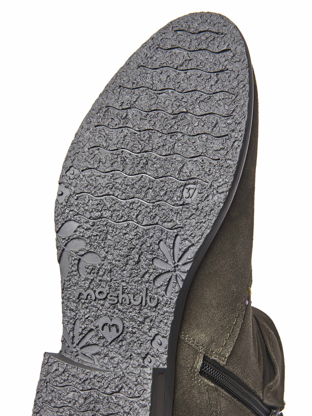 Green ruched suede pixie ankle boots - PIPISTRELLE 3 OLIVE GREEN SUEDE