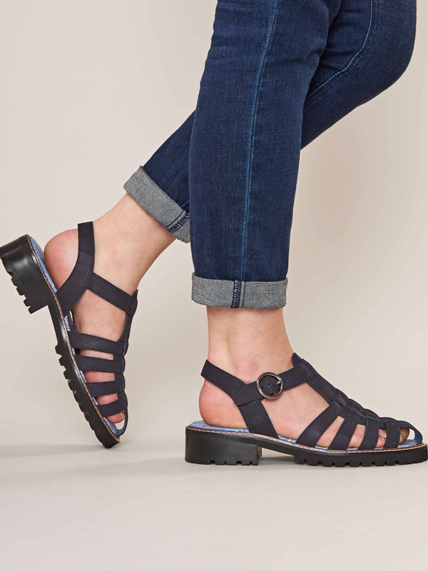 KYNANCE INDIGO NUBUCK