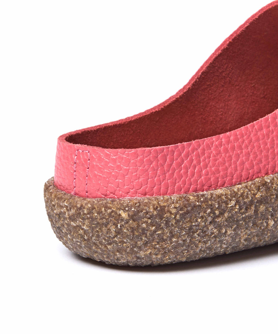 PEVENSEY CORAL PINK LEATHER